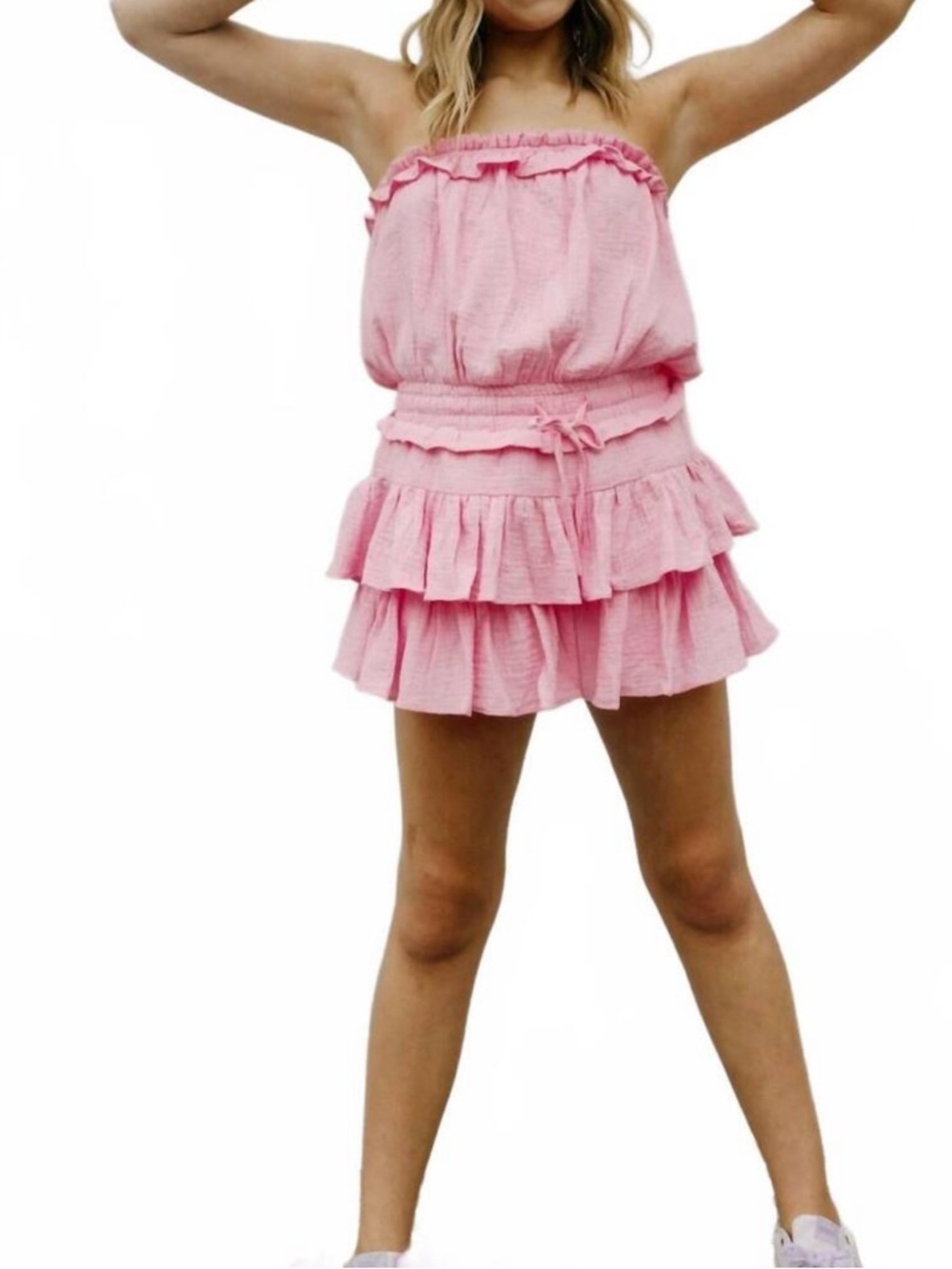 DAY+MOON hot pink romper